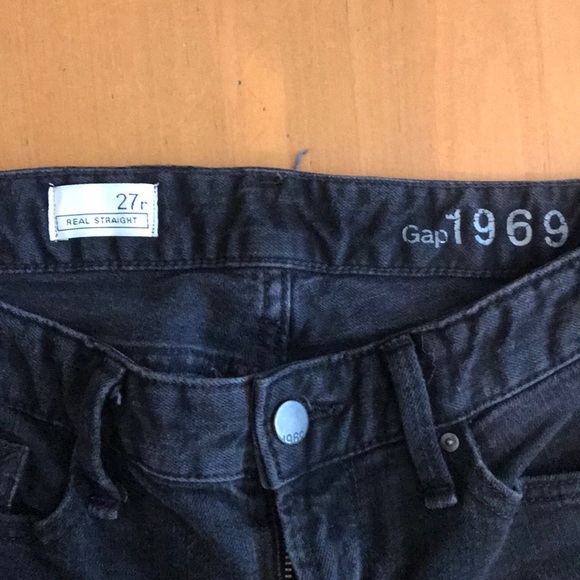 Gap Real Straight Black Jeans - Picture 2 of 3